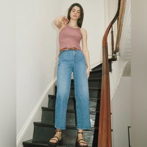 Madewell wide-leg crop jean